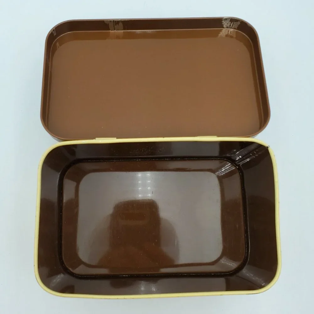 Pfaltzgraff Village Metal Recipe Card Holder Tin Box Cookie Candy Tea Tin - Picture 6 of 8